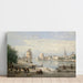 Riproduzione del dipinto Il porto di La Rochelle di Jean-Baptiste-Camille Corot