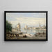 Riproduzione del dipinto Il porto di La Rochelle di Jean-Baptiste-Camille Corot