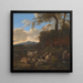 Der Schafherde - Jacob van der Does — gerahmtes Bild an der Wand