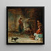 The Cheese Seller - Januarius Zick — framed artwork on a wall