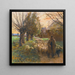 Das Hirte und seine Herde am Abend - Lon Augustin Lhermitte — gerahmtes Bild an der Wand