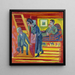 Das Paar beim Besuch und der Neuankömmling - Ernst Ludwig Kirchner — Wandpräsentation des Kunstwerks