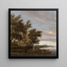 Il traghetto - Salomon van Ruysdael — quadro incorniciato alla parete