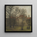 Il giardino del palazzo dei principi di Copenaghen - Svend Hammershøi — quadro incorniciato alla parete