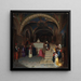 Il papa Gregorio XVI che visita la chiesa di San Benedetto a Subiaco - Jean-François Montessuy — quadro incorniciato alla parete