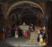 Il papa Gregorio XVI che visita la chiesa di San Benedetto a Subiaco - Jean-François Montessuy — vista dell’opera
