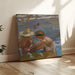 Reproduction of the painting The injured foot - Joaquín Sorolla