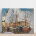 Reproduction of the painting The port of Svolvær, Lofoten - Anna Boberg