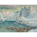 Riproduzione del dipinto Il porto di Svolvær nel pieno della stagione di pesca, studio delle Lofoten #2 - Anna Boberg