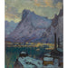 Reproduktion des Gemäldes Der Hafen von Svolvær in der Hochsaison des Fischfangs, Studie der Lofoten - Anna Boberg
