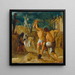 Il retablo di Francoforte dell'Esaltazione della Vera Croce La Scavo della Croce - Adam Elsheimer — quadro incorniciato alla parete