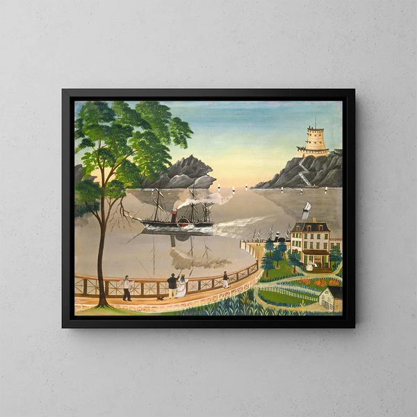 Bateau postal américain - Leila T Bauman — quadro incorniciato alla parete