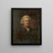 Portrait de John Greenwood senior - Lemuel Francis Abbott — gerahmtes Bild an der Wand