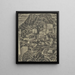 Village de montagne italien - Leo Gestel — quadro incorniciato alla parete
