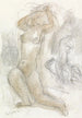 Frauenakt mit den Händen im Haar, im Hintergrund eine andere nackte Figur - Leo Gestel — Ansicht des Kunstwerks