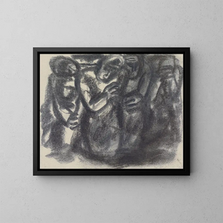 Leo Gestel - Schets van een groep mensen.webp