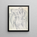 Quattro mucche e un contadino - Leo Gestel — quadro incorniciato alla parete