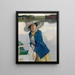 Frieda am Langenbräusee - Leo Putz — gerahmtes Bild an der Wand