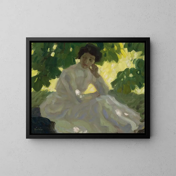 Sommertag - Leo Putz — gerahmtes Bild an der Wand