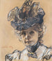 Portrait von Gertraud Luberich - Leo Putz — Ansicht des Kunstwerks