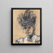Portrait von Gertraud Luberich - Leo Putz — gerahmtes Bild an der Wand
