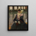 Portrait von Veronika Kirmaier im Garten von Schleissheim - Leo Putz — gerahmtes Bild an der Wand