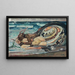 Lumache innamorate sulla riva del mare - Leo Putz — quadro incorniciato alla parete