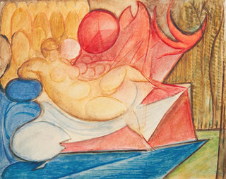 Donna nuda sdraiata - Leon Chwistek — vista dell’opera