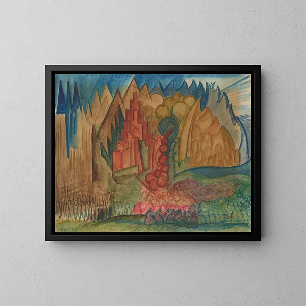 Zakopane in New York - Leon Chwistek — gerahmtes Bild an der Wand