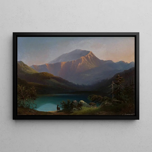 Leon Dembowski - Mount Pyszna with the Smreczyny Lake in the Kocieliska Valley in the Tatra Mountains.webp