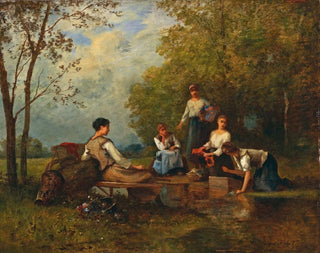 Laveuses - Léon Richet — Ansicht des Kunstwerks
