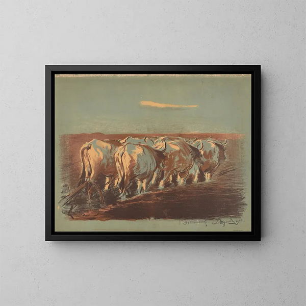 Orca in der Ukraine - Leon Wyczółkowski — gerahmtes Bild an der Wand