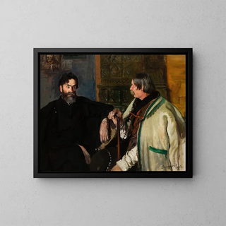 Leon Wyczkowski - Portrait of Stanisaw Witkiewicz with Wojciech Roj.webp