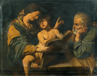 Leonello Spada - Holy Family with the Madonna teaching the Christ Child to read.webp
