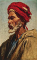 Ein Araber mit rotem Turban - Leopold Carl Müller — Ansicht des Kunstwerks