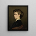 Bertha Müller, die Schwester des Künstlers - Leopold Carl Müller — gerahmtes Bild an der Wand