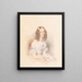 Portrait einer jungen Frau - Leopold Fischer — gerahmtes Bild an der Wand