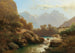 View of Lofer and the Lofer Mountains - Leopold Heinrich Vöscher — artwork view