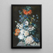 Flower Still Life Painting - Leopold Zinngger — framed artwork on a wall
