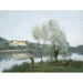 Reproduktion des Gemäldes Die Badenden von Ville-d'Avray - Jean-Baptiste Camille Corot