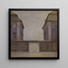 Die Gebäude der Asiatischen Gesellschaft gesehen von der St. Ann Straße - Vilhelm Hammershøi — gerahmtes Bild an der Wand