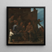 Les Joueurs de cartes - Michael Sweerts — framed artwork on a wall