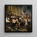 Die Sieger von der Bastille vor dem Rathaus, 14. Juli 1789 - Paul Delaroche — gerahmtes Bild an der Wand
