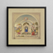 Gli angeli portano la casa della Sacra Famiglia di Nazareth a Loreto - Ludwig Sigismund Ruhl — quadro incorniciato alla parete
