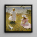 Le sorelle - Frank Weston Benson — quadro incorniciato alla parete