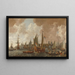 Arrival of Charles II, King of England, in Rotterdam on May 24, 1660 - Lieve Pietersz Verschuier — framed artwork on a wall