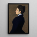 Dame in Black - Lilla Cabot Perry — framed artwork on a wall