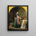 Embrasse-moi et tu embrasseras les filles - Lilly Martin Spencer — framed artwork on a wall