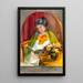 a seated female figure Stella von Bremen - Lilly Walther — framed artwork on a wall