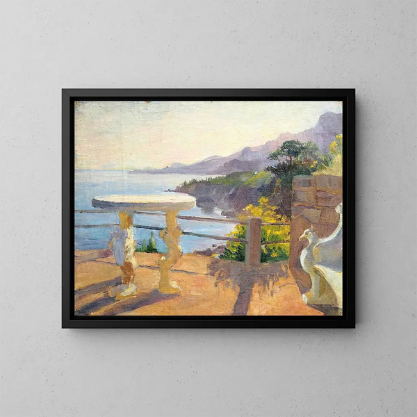Ansicht der Krim - Lilly Walther — gerahmtes Bild an der Wand